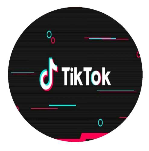 TikTok Edible Icing Image - Round - Click Image to Close